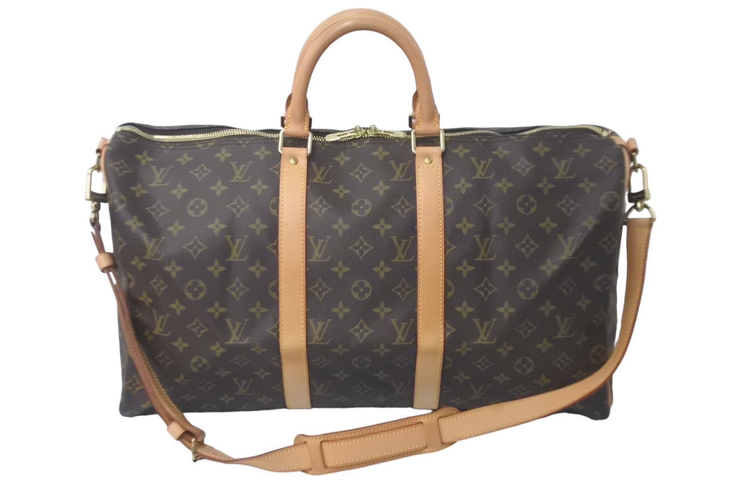 LOUIS VUITTON ルイヴィトン キーポル バンドリエール50 ボストンバッグ モノグラム M41416 美品 中古 61268