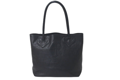 CHROME HEARTS クロムハーツ FSトートバッグセメタリークロスパッチ ダガーチャーム ブラック シルバー925 美品 中古 61277