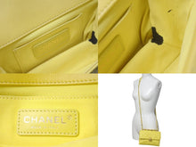 Load image into Gallery viewer, CHANEL シャネル マトラッセ 2WAY ショルダーバッグ ココマーク ラムスキン ランダム番号 イエロー ゴールド金具 美品 中古 61280