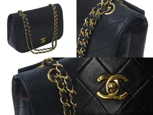 CHANEL シャネル マトラッセ チェーン ショルダーバッグ 初期モデル ０番台 ブラック ココマーク 斜め掛け ロゴ 美品 中古 61331