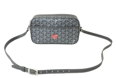 GOYARD ゴヤール カップヴェールPM ショルダーバッグ CAPVE2PMLTY51CL51P マーカージュアート ハート グレー 美品 中古 61371