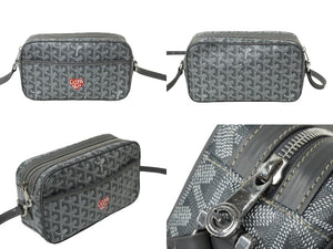 GOYARD ゴヤール カップヴェールPM ショルダーバッグ CAPVE2PMLTY51CL51P マーカージュアート ハート グレー 美品 中古 61371