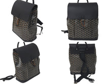 Load image into Gallery viewer, 極美品 GOYARD ゴヤール アルパン バックパックMM ALPIN2MMLTY01CL01P PVCコーティングキャンバス ブラック 中古 61373
