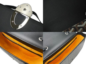 新品同様 GOYARD ゴヤール サック 233 PM ショルダーバッグ 2WAY ブラック PVC カーフスキン ゴヤール留め金 中古 61374