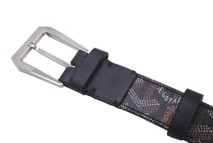 GOYARD ゴヤール フレガット ベルト バックル FREGAT085CL01TY01P 95cm ブラック シルバー金具 美品 中古 61376