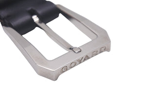 GOYARD ゴヤール フレガット ベルト バックル FREGAT085CL01TY01P 95cm ブラック シルバー金具 美品 中古 61376