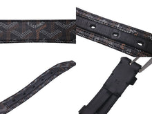 Load image into Gallery viewer, GOYARD ゴヤール フレガット ベルト バックル FREGAT085CL01TY01P 95cm ブラック シルバー金具 美品 中古 61376