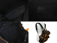 画像をギャラリービューアに読み込む, 極美品 LOUIS VUITTON ルイヴィトン モノグラムマカサー クリストファーPM バックパック M46686 サフランオレンジ 中古 61397