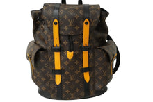 画像をギャラリービューアに読み込む, 極美品 LOUIS VUITTON ルイヴィトン モノグラムマカサー クリストファーPM バックパック M46686 サフランオレンジ 中古 61397