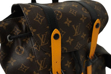 画像をギャラリービューアに読み込む, 極美品 LOUIS VUITTON ルイヴィトン モノグラムマカサー クリストファーPM バックパック M46686 サフランオレンジ 中古 61397