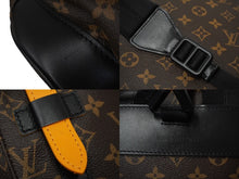 画像をギャラリービューアに読み込む, 極美品 LOUIS VUITTON ルイヴィトン モノグラムマカサー クリストファーPM バックパック M46686 サフランオレンジ 中古 61397