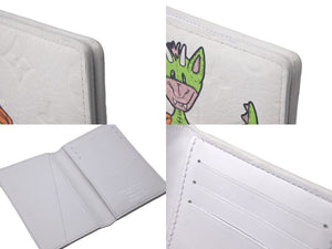 LOUIS VUITTON ルイヴィトン 21SS オーガナイザー ドゥ ポッシュ カードケース ホワイト M80163 ヴァージル 美品 中古 61420