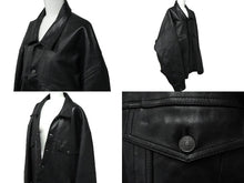 Load image into Gallery viewer, BALENCIAGA バレンシアガ デニムスタイル レザージャケット 23SS サイズS 牛革 ブラック 697776 美品 中古 61505