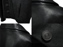 Load image into Gallery viewer, BALENCIAGA バレンシアガ デニムスタイル レザージャケット 23SS サイズS 牛革 ブラック 697776 美品 中古 61505