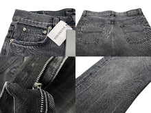 Load image into Gallery viewer, 未使用 BALENCIAGA バレンシアガ フレアデニムパンツ 697829 TBP47 ユニセックス Sサイズ コットン ブラック 中古 61507