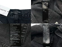 Load image into Gallery viewer, 未使用 BALENCIAGA バレンシアガ フレアデニムパンツ 697829 TBP47 ユニセックス Sサイズ コットン ブラック 中古 61507