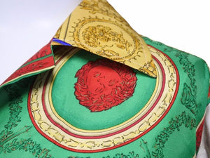 GIANNI VERSACE ジャンニ ヴェルサーチ ヴィンテージ シルク 長袖シャツ マルチカラー タグ無し 良好 7274 正規品