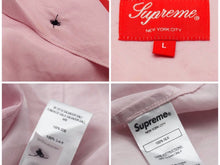 Load image into Gallery viewer, supreme The Persistence of Memory Silk 19SS ピンク 半袖シャツ ダリ L 中古 美品 8768