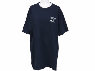 Supreme シュプリーム 14SS Menace II Society Tシャツ 半袖プリント ネイビー 紺 トップス サイズL 中古 991 