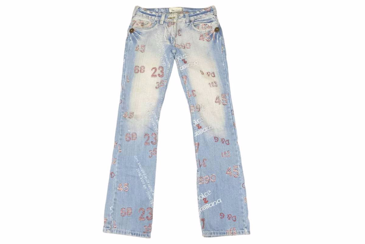 Dolce & Gabbana ヴィンテージデニム Vintage Dolce & Gabbana D&G distress Jeans With Python Denim