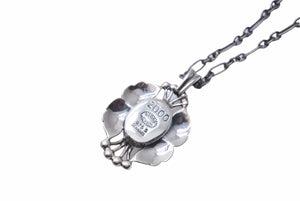 Georg Jensen ジョージジェンセン ネックレス 2000年 イヤーネックレス シルバー925 燻加工 良好 N32689