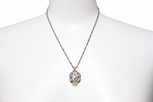 Georg Jensen ジョージジェンセン ネックレス 2000年 イヤーネックレス シルバー925 燻加工 良好 N32689