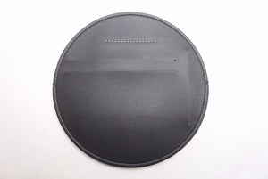 MM6 Maison Margiela メゾン マルジェラ 20AW ポーチ カード入れ ケース レザー 円状 ブラック S63UI0053 未使用 35532