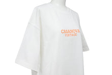 Load image into Gallery viewer, CASANOVA  VINTAGE  LOGO t-shirts white orange