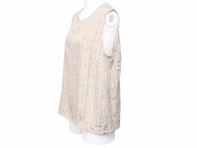Load image into Gallery viewer, CHANEL シャネル トップス タンクトップ キャミソール シルク ロゴ ベージュ ホワイト レディース 良品 N34235