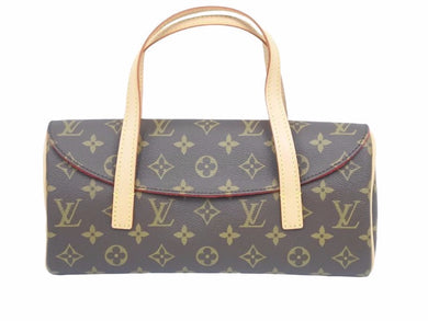 極美品 LOUIS VUITTON ルイヴィトン ソナチネ M51902 モノグラム ブラウン ハンドバッグ レディース 中古 40027