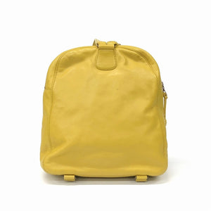 [USED/中古]CHANEL シャネル リュック・デイパック ココマーク　バックパック　マーブルファスナートップ　ヴィンテージ イエロー レザー Bランク 中古 tdc-002446