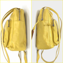 Load image into Gallery viewer, [USED/中古]CHANEL シャネル リュック・デイパック ココマーク　バックパック　マーブルファスナートップ　ヴィンテージ イエロー レザー Bランク 中古 tdc-002446