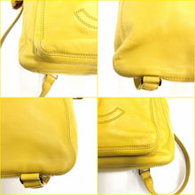 Load image into Gallery viewer, [USED/中古]CHANEL シャネル リュック・デイパック ココマーク　バックパック　マーブルファスナートップ　ヴィンテージ イエロー レザー Bランク 中古 tdc-002446