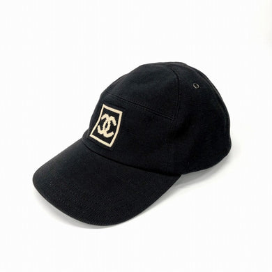 [USED/中古]CHANEL シャネル キャップ 【美品】シャネルスポーツ　コットン100％　ココマーク　ブラック Aランク
